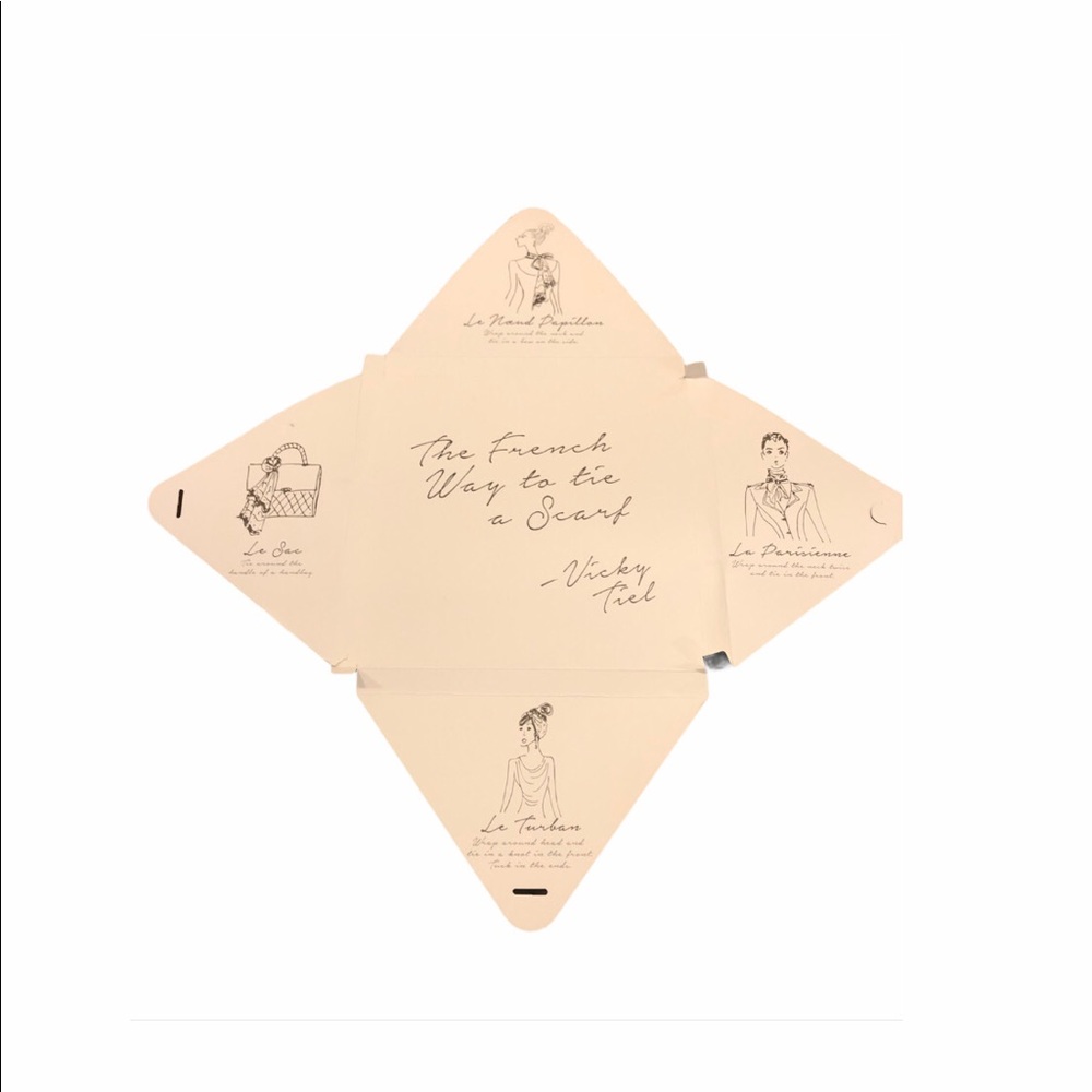 Vicky Tiel 21 Bonaparte Illustration Twilly Scarf - Picture 12 of 13